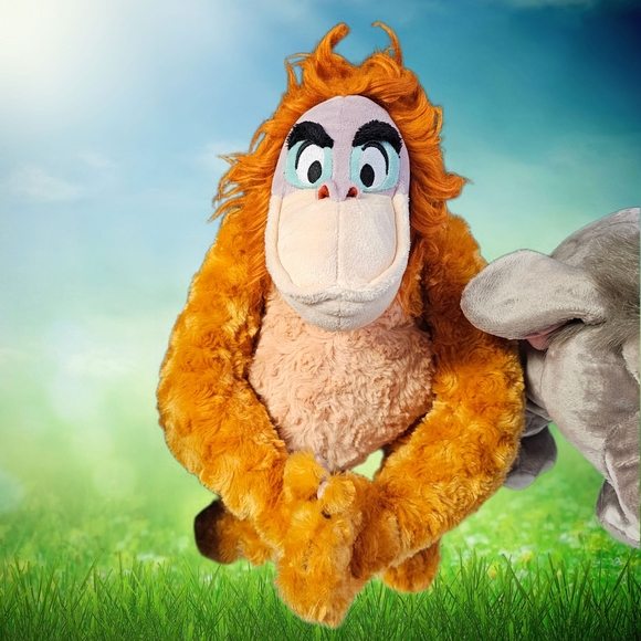 Vntg Disney Jungle Book Plush Set - Gray, Orange, Brown - Picture 3 of 15